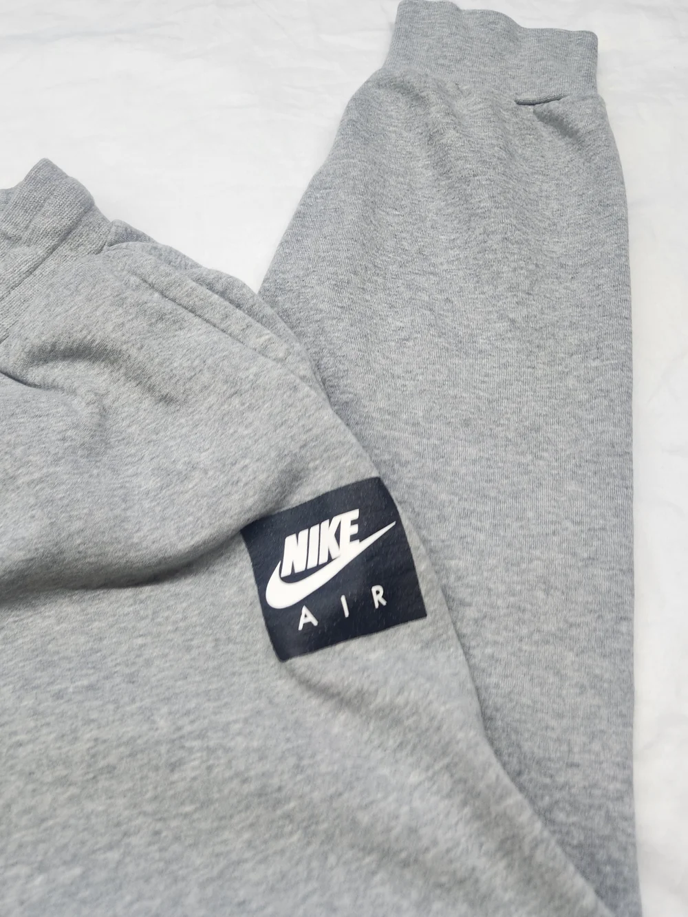 Nike Gray 'NIKE AIR' Logo Track Joggers